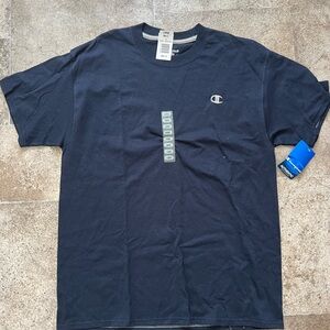 Champion Men's Dark Blue Short Sleeve Tee